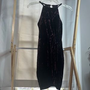 Deep purple velvet cocktail dress/homecoming dress.